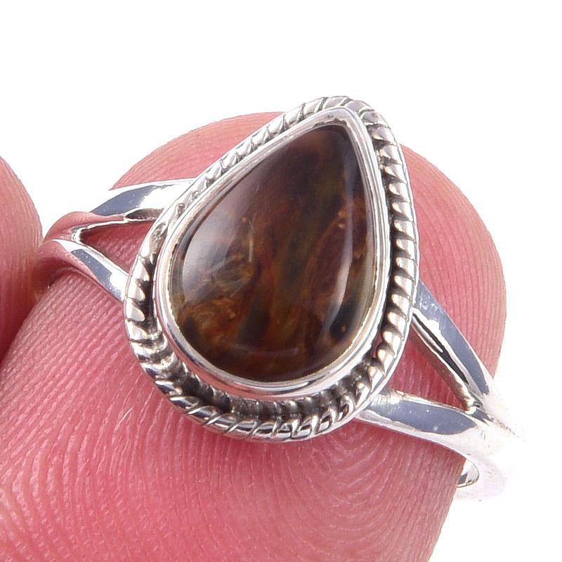 Natural Pietersite Gemstone Handmade 925 Solid Sterling Silver Ring Size 6 r7z04
Natural Pietersite Gemstone Handmade 925 Solid Sterling Silver Ring Size 6 r7z04