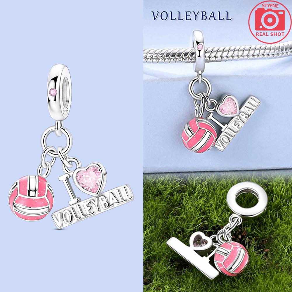 Charms Silver 925 Sports Series Pink I Love Volleyball Heart Charms Fit Bracelet DIY Jewelry Gift
Charms Silver 925 Sports Series Pink I Love Volleyball Heart Charms Fit Bracelet DIY Jewelry Gift
