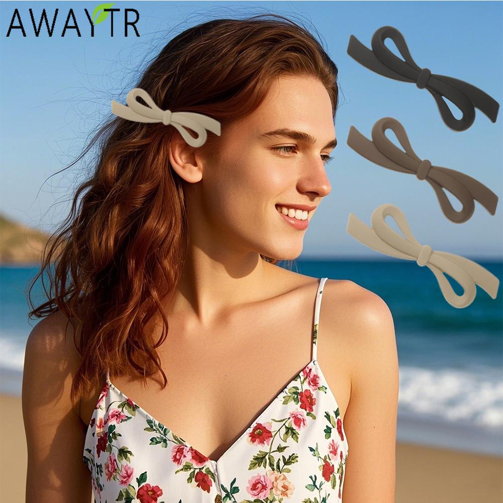AWAYTR Frosted Bowknot Duckbill Hairpin Acrylic Hair Clips Valentine Headwear Girl Hair Accessories Festival Gift
AWAYTR Frosted Bowknot Duckbill Hairpin Acrylic Hair Clips Valentine Headwear Girl Hair Accessories Festival Gift
