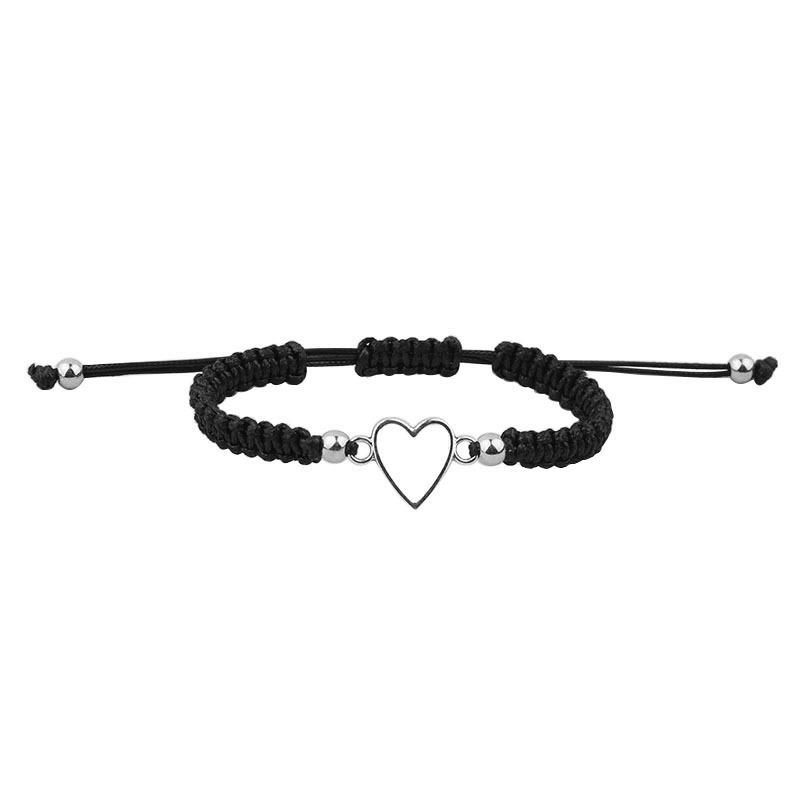 Браслет ручной работы в виде сердца для пары для влюбленных женщин мужчин регулируемый веревочный друзья отношения парные браслеты ювелирные изделия подарок чёрный
Браслет ручной работы в виде сердца для пары для влюбленных женщин мужчин регулируемый веревочный друзья отношения парные браслеты ювелирные изделия подарок чёрный