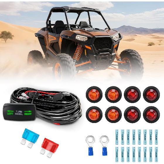 Nilight UTV ATV Turn Signal Wiring Harness Kit Street Legal Flasher Relay Kits with Horizontal Rocker Switch Red &Yellow Lights for Polaris Kawasaki UTV Turn Signal Wiring Ha
Nilight UTV ATV Turn Signal Wiring Harness Kit Street Legal Flasher Relay Kits with Horizontal Rocker Switch Red &Yellow Lights for Polaris Kawasaki UTV Turn Signal Wiring Ha