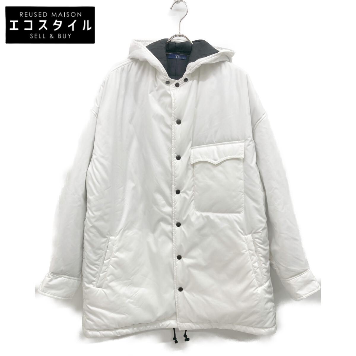 Y s White Teflon polyester hooded padded blouson Jacket 3 whiteUsed
Y s White Teflon polyester hooded padded blouson Jacket 3 whiteUsed