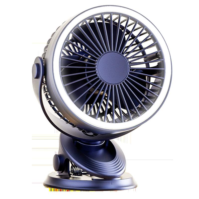 Ventilador de clip recargable portátil silencioso con luz nocturna para escritorio y camping USB
Ventilador de clip recargable portátil silencioso con luz nocturna para escritorio y camping USB