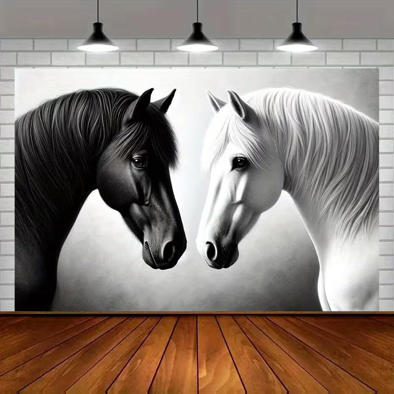 2D Monochrome Horse Pair Backdrop for Equestrian Events 47.2x31.5inch/120*80cm
2D Monochrome Horse Pair Backdrop for Equestrian Events 47.2x31.5inch/120*80cm