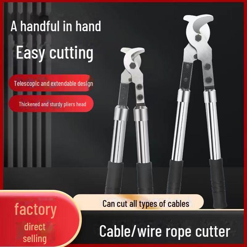 Luwei Multi-Function Telescopic Cable Scissors: Labor-Saving Wire, Copper, and Aluminum Cutters.
Luwei Multi-Function Telescopic Cable Scissors: Labor-Saving Wire, Copper, and Aluminum Cutters.