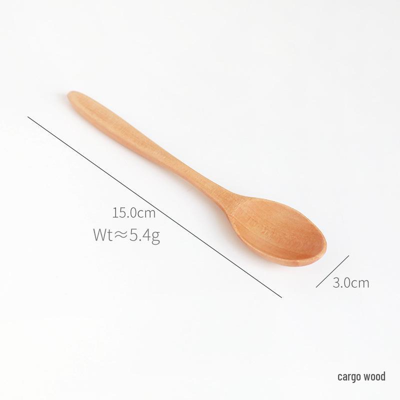 Японская ложка из бука с длинной ручкой для кофе, риса и супа