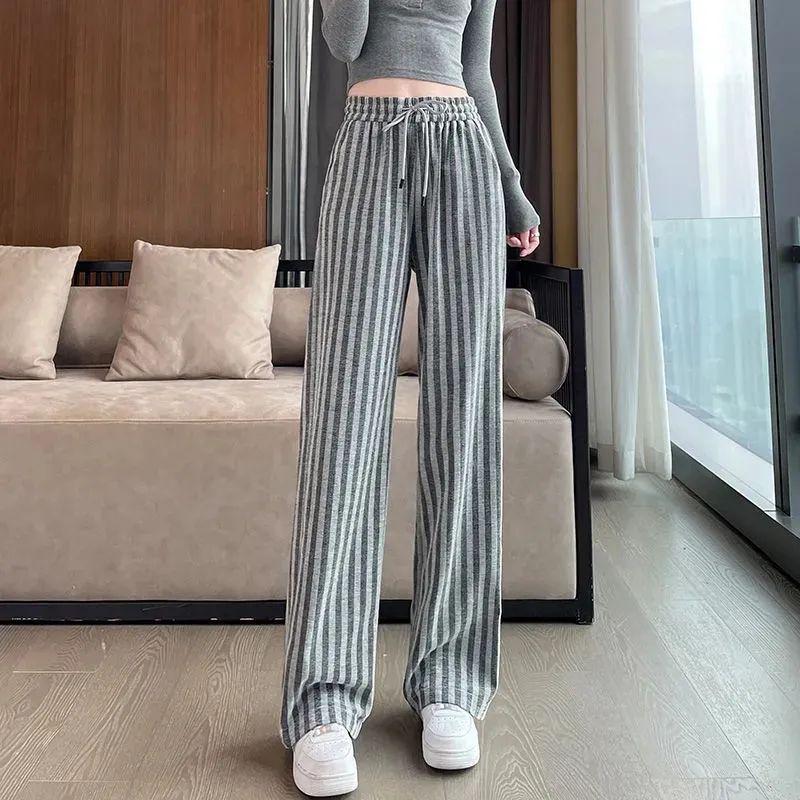 2025 Plus Size Striped Wide-Leg High-Waist Pants for Women - Summer Loose Drape Casual Long Trousers M
2025 Plus Size Striped Wide-Leg High-Waist Pants for Women - Summer Loose Drape Casual Long Trousers M
