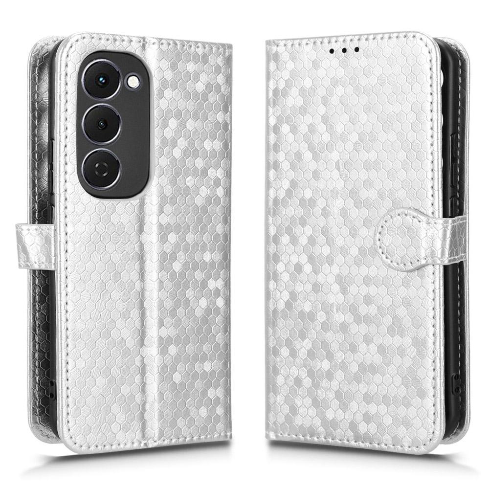 For TECNO Spark 40 Pro+ 4G Wallet Case Dot Pattern Imprint PU Leather Phone Cover with Wrist Strap Silver
For TECNO Spark 40 Pro+ 4G Wallet Case Dot Pattern Imprint PU Leather Phone Cover with Wrist Strap Silver