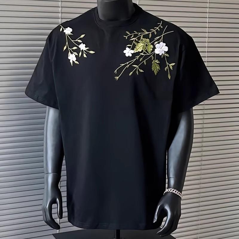 Men s Versatile Printed T-shirt 2025 Summer Loose Trendy Men s round Neck Top 2XL темно-синього кольору
Men s Versatile Printed T-shirt 2025 Summer Loose Trendy Men s round Neck Top 2XL темно-синього кольору