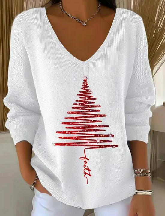 2025 3D Print V-Neck Drop Shoulder Christmas Pullover for Women Small
2025 3D Print V-Neck Drop Shoulder Christmas Pullover for Women Small