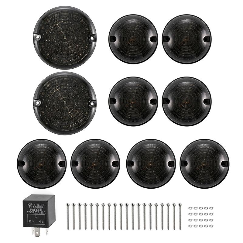 10 шт. дымчатых линз полный комплект светодиодных ламп для модернизации Land Rover Defender 1990-2016 передние указатели поворота задние противотуманные фары
10 шт. дымчатых линз полный комплект светодиодных ламп для модернизации Land Rover Defender 1990-2016 передние указатели поворота задние противотуманные фары