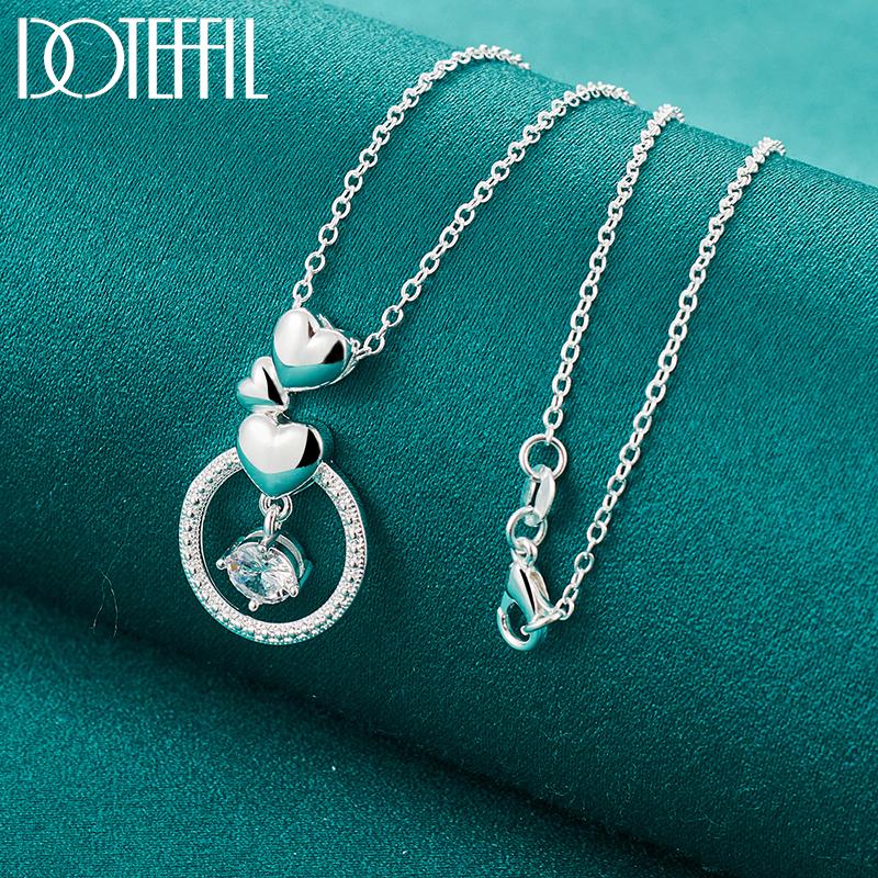 Круглый циркон из стерлингового серебра 925 пробы с подвеской в форме сердца, свадебные модные украшения 45cm
Круглый циркон из стерлингового серебра 925 пробы с подвеской в форме сердца, свадебные модные украшения 45cm