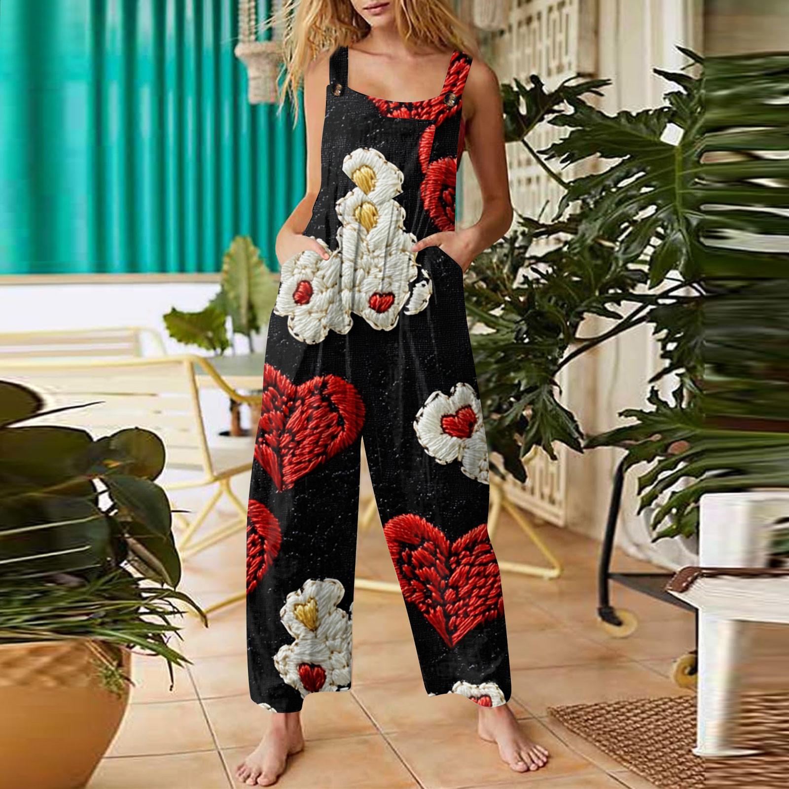 Женский модный повседневный винтажный комбинезон без рукавов на пуговицах с принтом ко Дню святого Валентина L бежевый
Женский модный повседневный винтажный комбинезон без рукавов на пуговицах с принтом ко Дню святого Валентина L бежевый