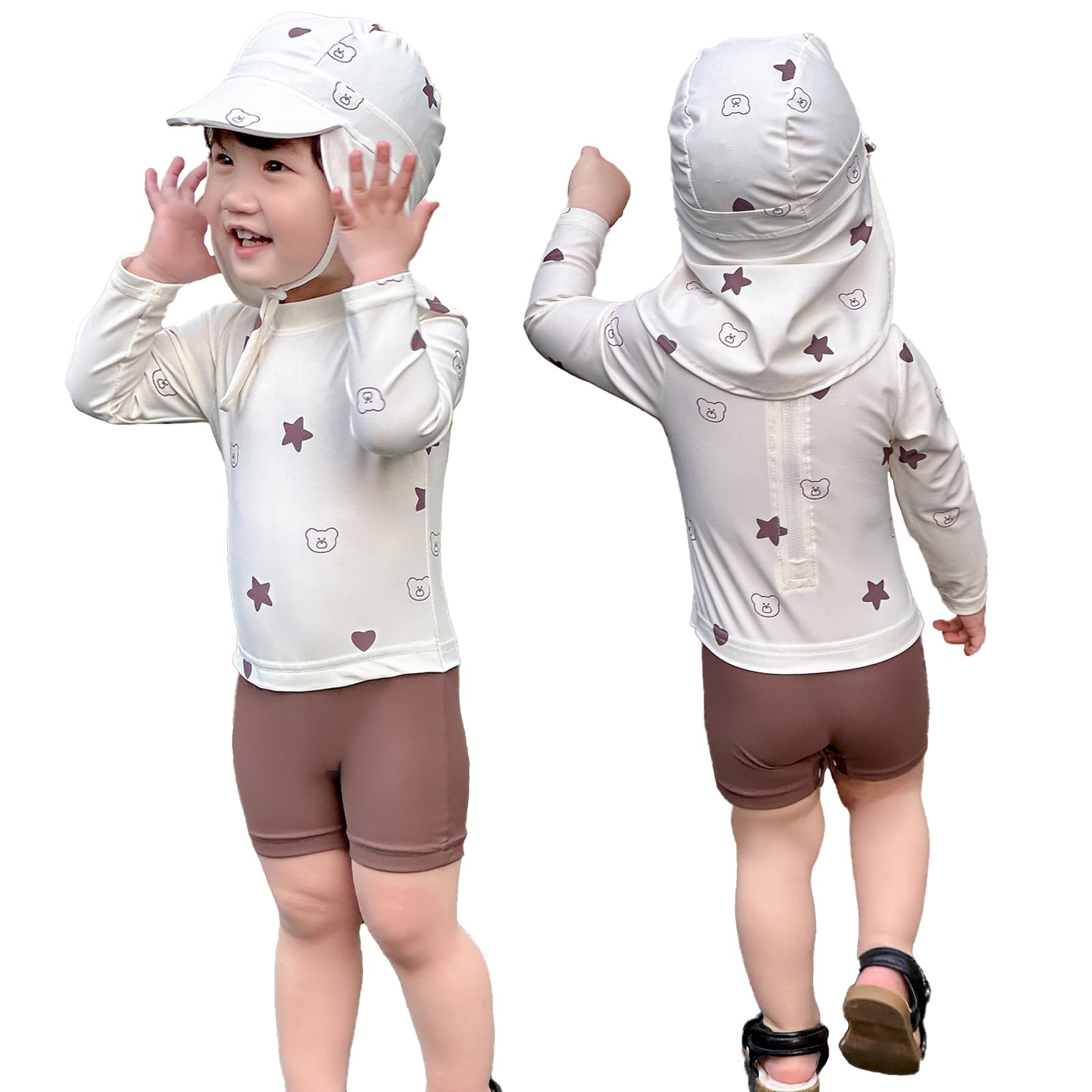 Солси Детский Купальный Комбинезон с Шаговым Швом Длинный Рукав Рашгард УФ Идеально для и Вода Медведь 80см Шляпа, Набор из 2 предметов, Пуговицы, Защита, Защита, Бассейн, Пляж,
Солси Детский Купальный Комбинезон с Шаговым Швом Длинный Рукав Рашгард УФ Идеально для и Вода Медведь 80см Шляпа, Набор из 2 предметов, Пуговицы, Защита, Защита, Бассейн, Пляж,