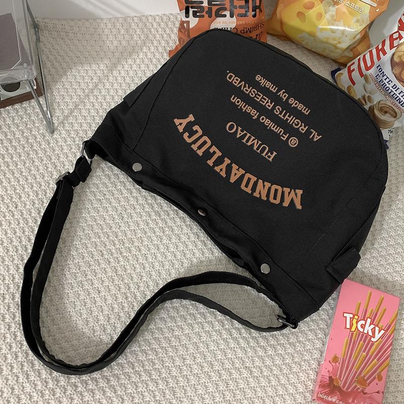 Canvas Bag Ins Style Niche Women s Large Capacity Literary Letters Student Hand Held One Shoulder Crossbody Bag
Canvas Bag Ins Style Niche Women s Large Capacity Literary Letters Student Hand Held One Shoulder Crossbody Bag