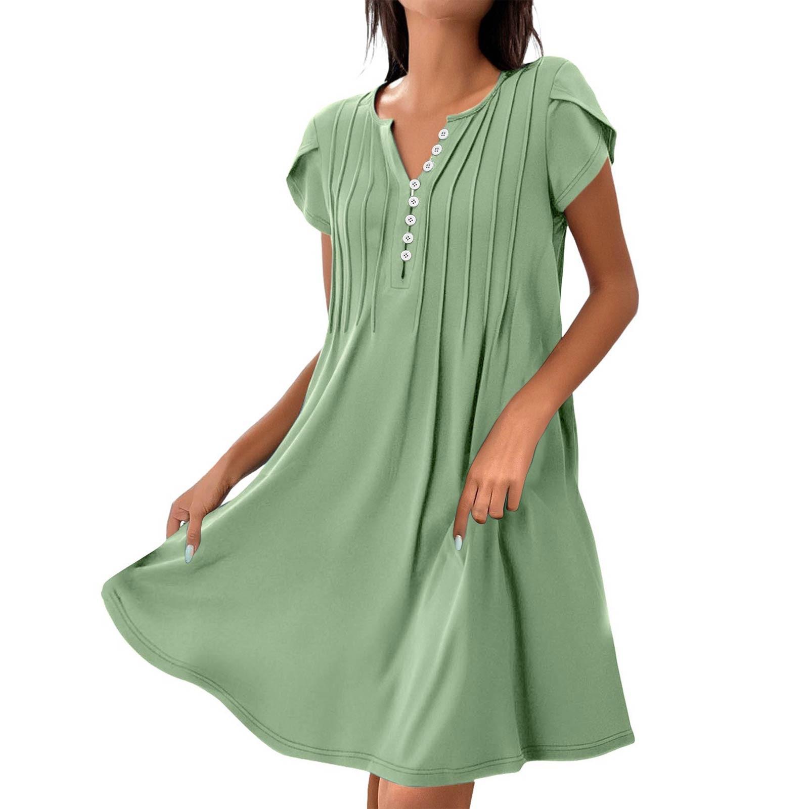 Women s Fashion V-Neck Color Pullover Comfortable Casual Button Down Dresses XL
Women s Fashion V-Neck Color Pullover Comfortable Casual Button Down Dresses XL