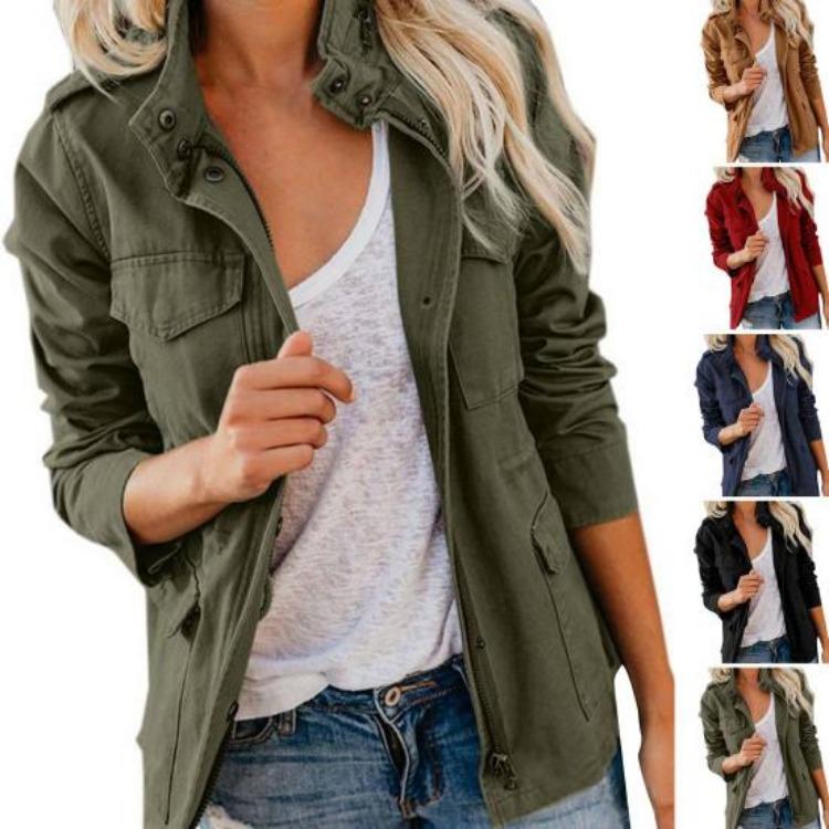 Women Casual Soft Stand Collar Long Sleeves Cardigan Spring Coat with Multiple Pockets Pure Color Zipper Daily Wear Solid Color for Women 3XL чорний
Women Casual Soft Stand Collar Long Sleeves Cardigan Spring Coat with Multiple Pockets Pure Color Zipper Daily Wear Solid Color for Women 3XL чорний