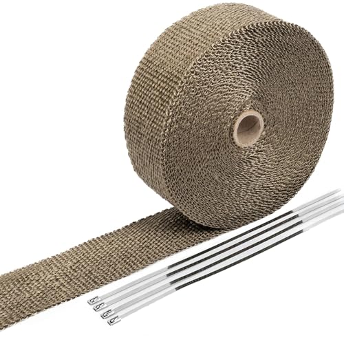 DELUXEFox Термобандаж термостойкий для глушителя Термобандаж из стекловолокна Термостойкая ткань Простая установка Теплозащита дымохода
DELUXEFox Термобандаж термостойкий для глушителя Термобандаж из стекловолокна Термостойкая ткань Простая установка Теплозащита дымохода