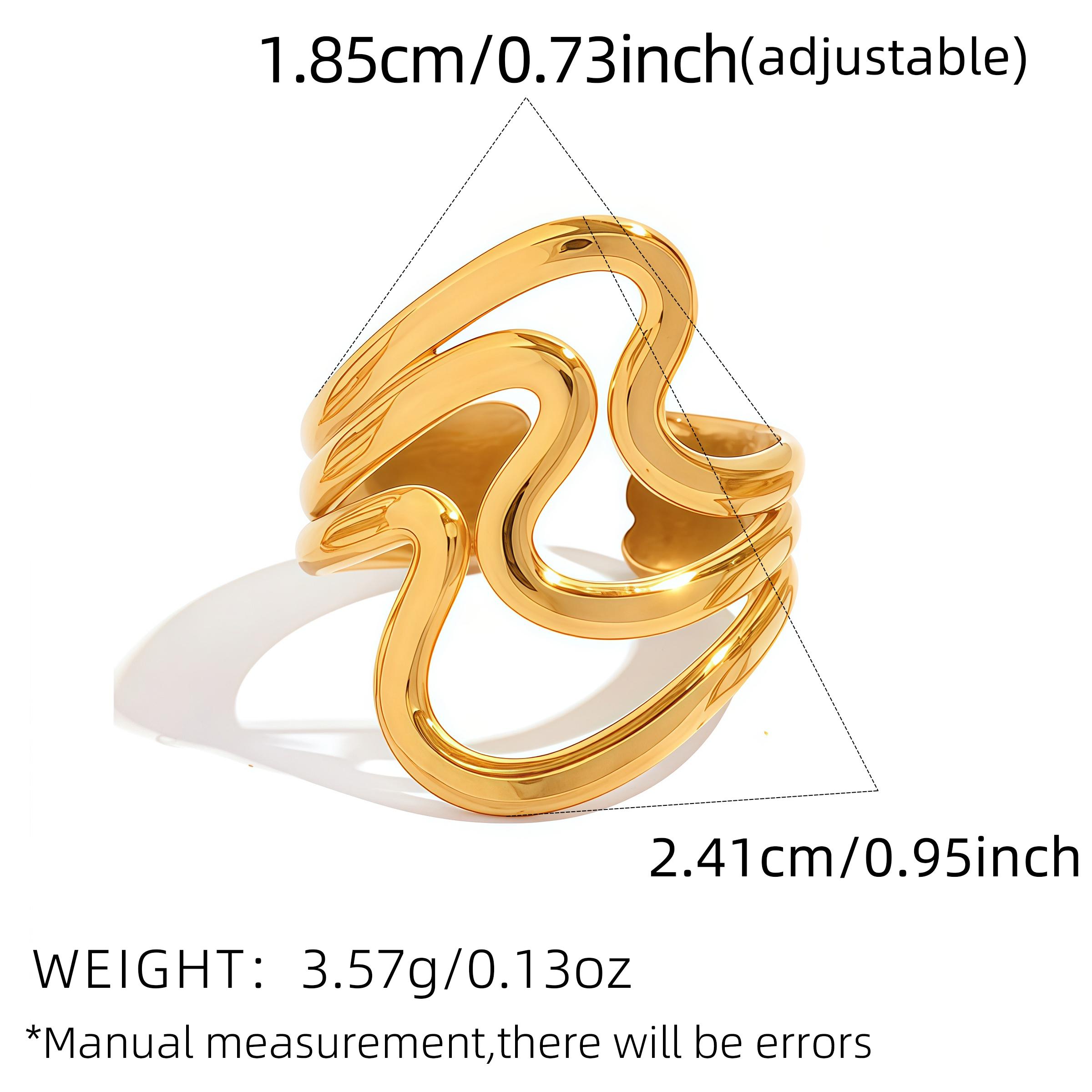 Stainless Steel Fashion Large Rings For Women 18K Gold PVD Plated Waterproof Hip-hop Women s Finger Ring Aesthetic Zircon 2026 resizable
Stainless Steel Fashion Large Rings For Women 18K Gold PVD Plated Waterproof Hip-hop Women s Finger Ring Aesthetic Zircon 2026 resizable