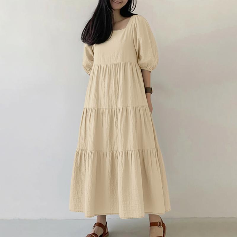 ZANZEA Women Casual Square Collar Summer Half Sleeve Dress 4XL хакі
ZANZEA Women Casual Square Collar Summer Half Sleeve Dress 4XL хакі
