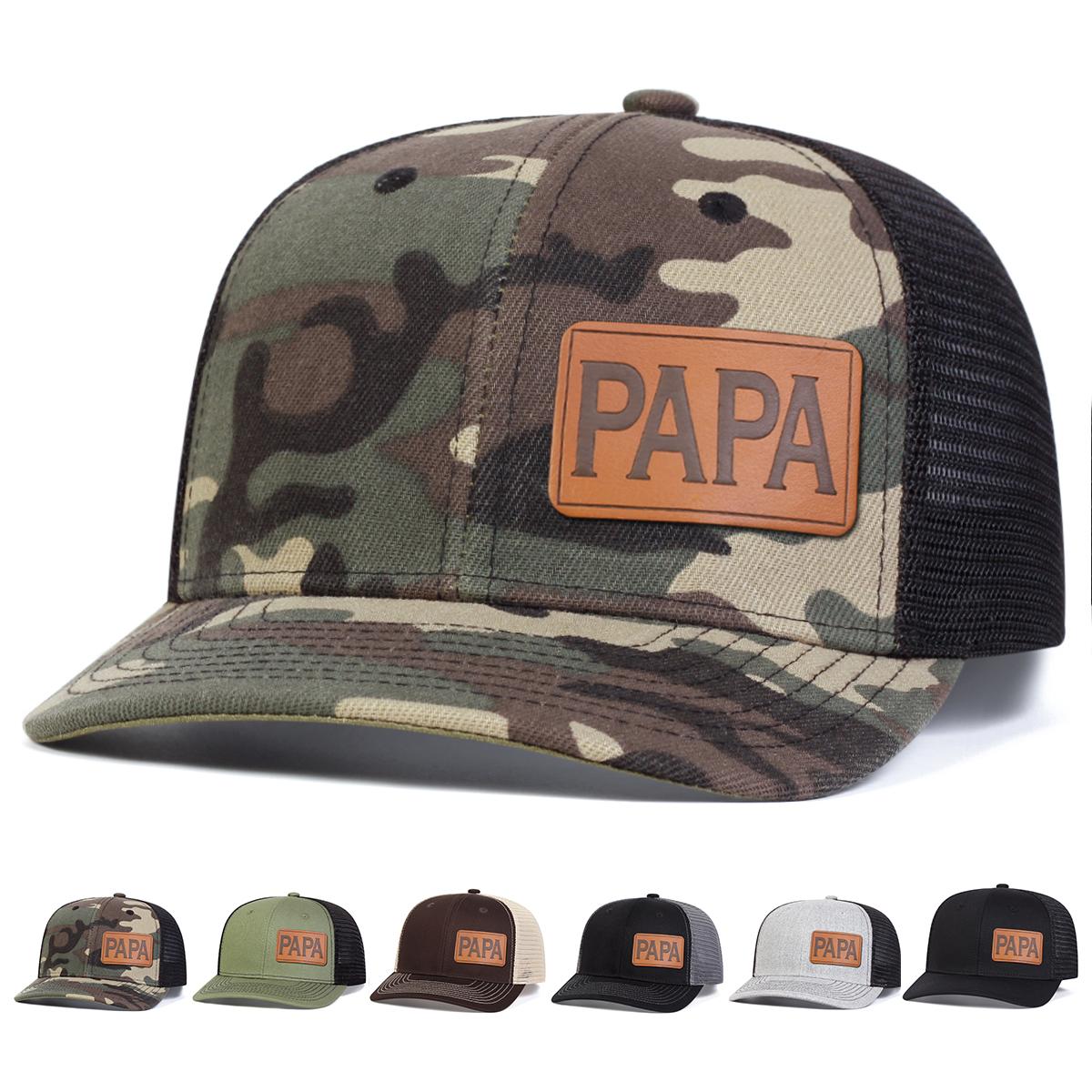 Unisex Brown PAPA Leather Label Baseball Net Caps Adjustable Casual Hats Spring and Summer Outdoor Sunscreen Hat сірий
Unisex Brown PAPA Leather Label Baseball Net Caps Adjustable Casual Hats Spring and Summer Outdoor Sunscreen Hat сірий