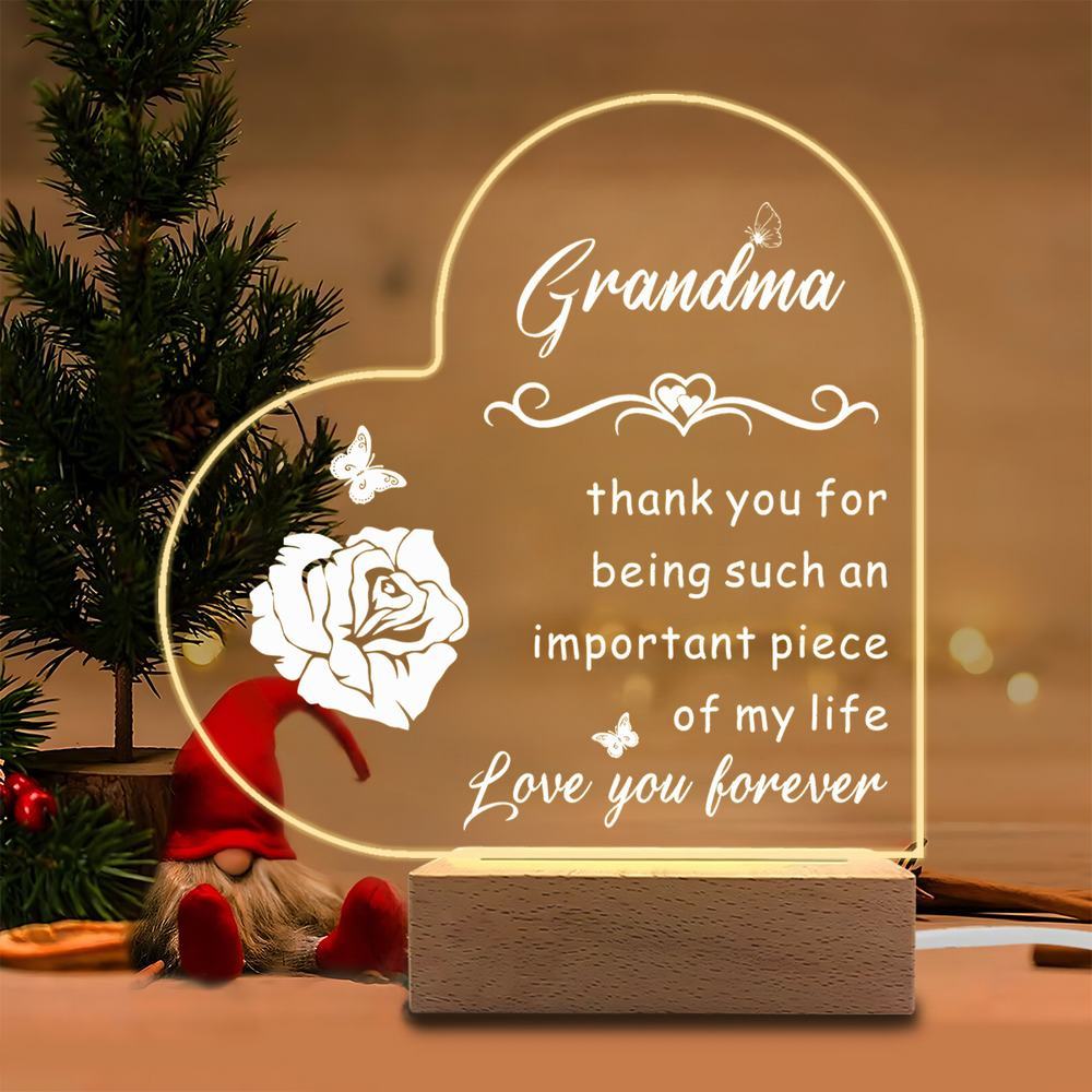 1PC Acrylic Luminous Ornament Photography Accessories, USB Base, Grandma Gift, Grandson Commemorative Figurines Plastic чистый
1PC Acrylic Luminous Ornament Photography Accessories, USB Base, Grandma Gift, Grandson Commemorative Figurines Plastic чистый