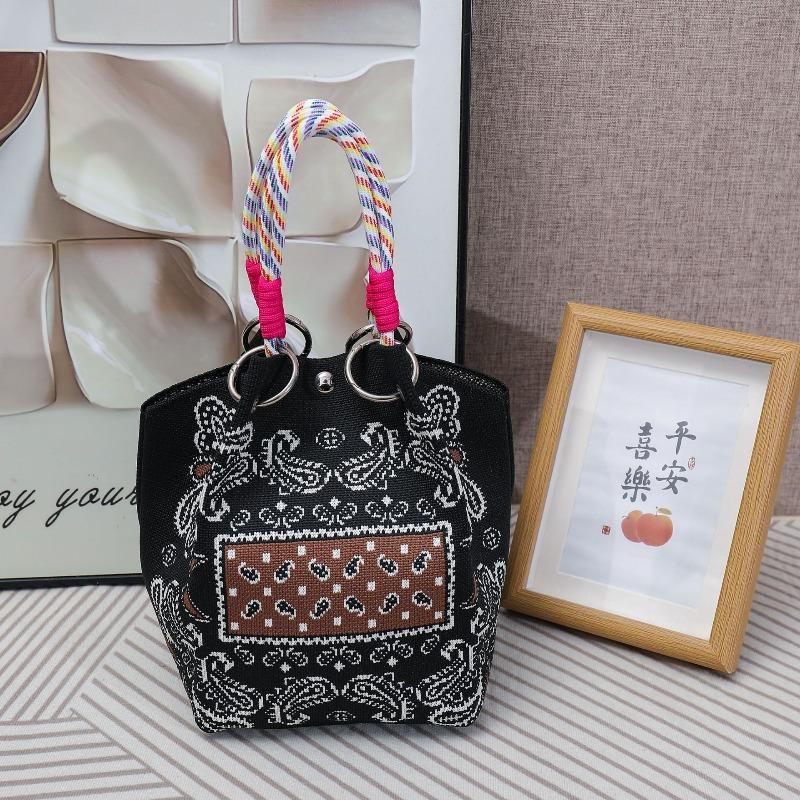 South East Asia Knitted Handbag Geometric Stripe Polka Dot Knitted Large Capacity Handbag Fashion Bucket Bag
South East Asia Knitted Handbag Geometric Stripe Polka Dot Knitted Large Capacity Handbag Fashion Bucket Bag