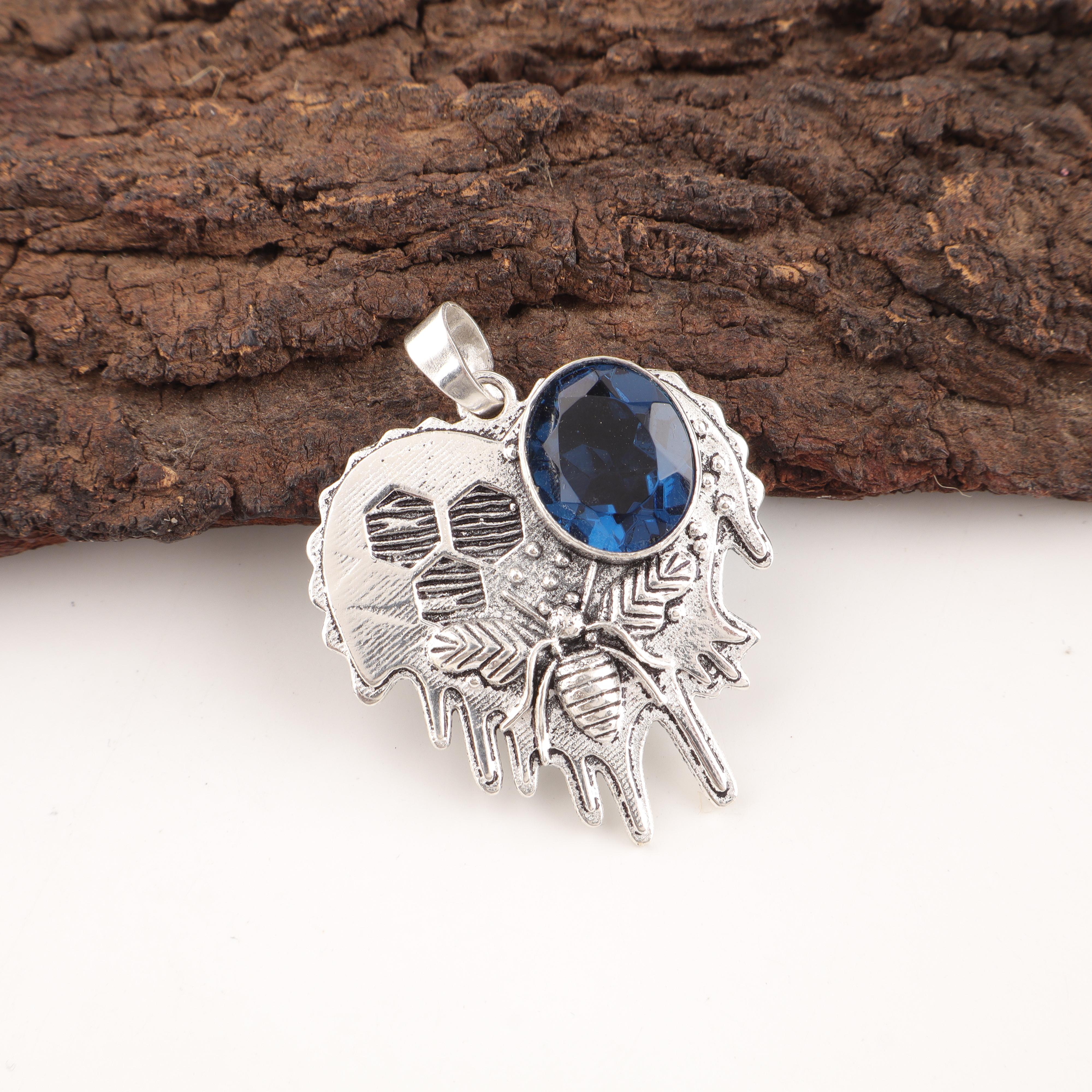 London Blue Topaz 925 Sterling Silver Jewelry, Handmade Gorgeous Silver Pendant, Topaz Gemstone Jewelry For Love 1.49 Inches синій
London Blue Topaz 925 Sterling Silver Jewelry, Handmade Gorgeous Silver Pendant, Topaz Gemstone Jewelry For Love 1.49 Inches синій