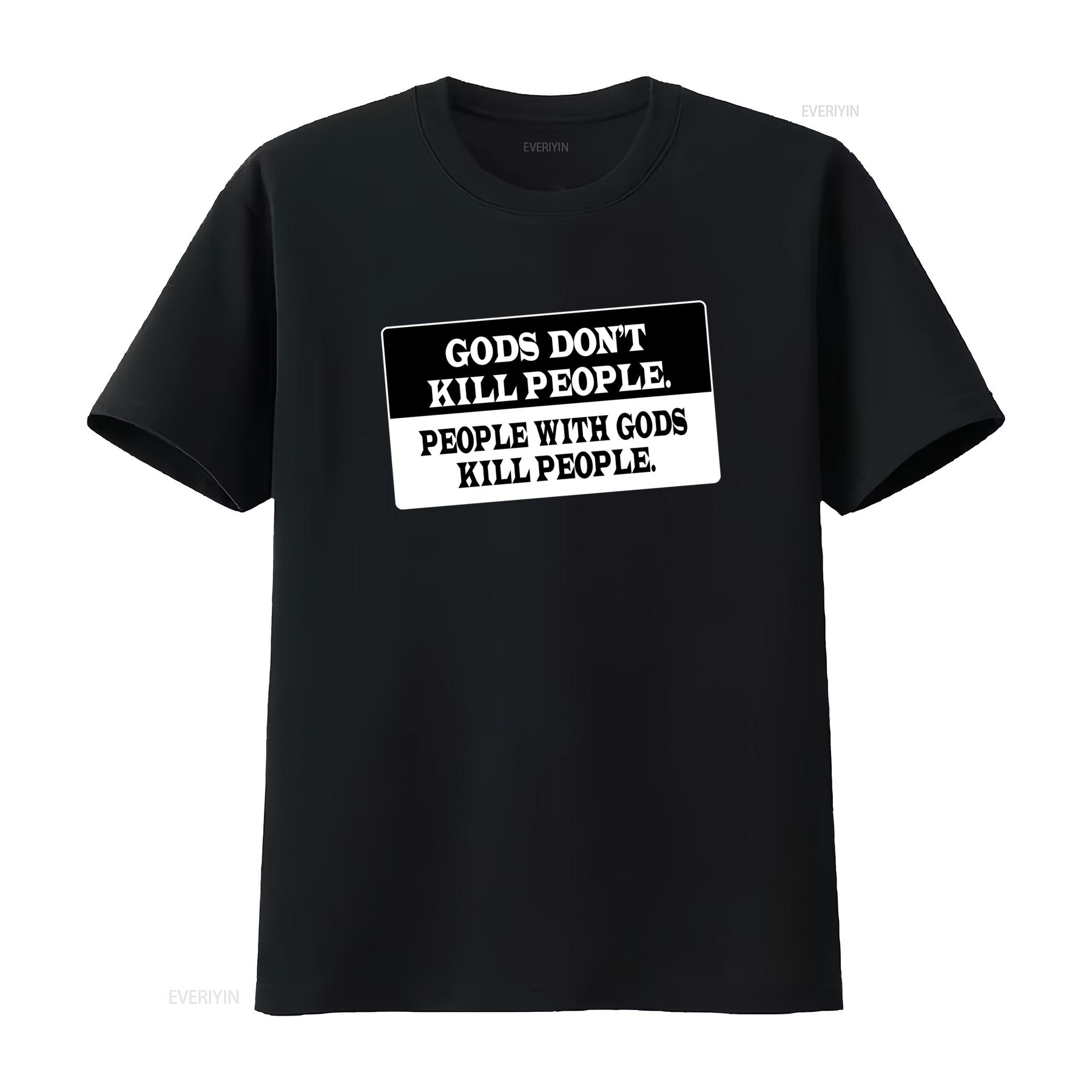 Gods Dont Kill People Atheist T Shirt Anti Religion Science Evolution Statement vintage Washed Stylish Casual homme 4XL
Gods Dont Kill People Atheist T Shirt Anti Religion Science Evolution Statement vintage Washed Stylish Casual homme 4XL