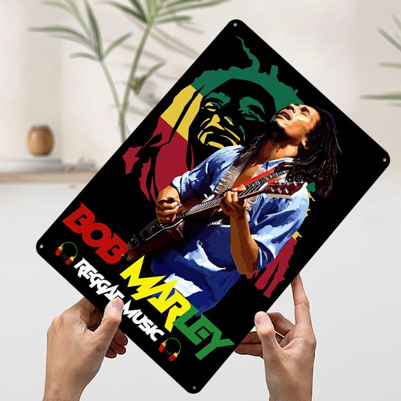 Bob Marley Reggae Music Portrait Tinplate Poster Customized Wall Art Vintage Retro Metal Signs for Living Room Decorations Decor 7.9x11.8In(20x30cm)
Bob Marley Reggae Music Portrait Tinplate Poster Customized Wall Art Vintage Retro Metal Signs for Living Room Decorations Decor 7.9x11.8In(20x30cm)