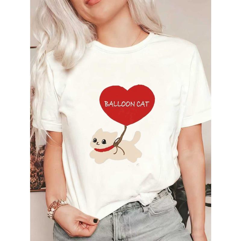 Женская футболка оверсайз с короткими рукавами и милым принтом BALLOON CAT - кошка с воздушным шаром в форме сердца XXXXL белый
Женская футболка оверсайз с короткими рукавами и милым принтом BALLOON CAT - кошка с воздушным шаром в форме сердца XXXXL белый