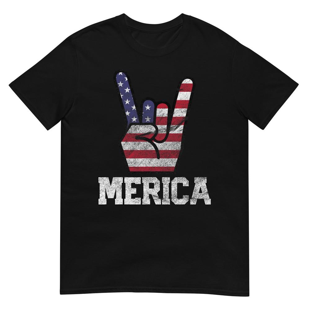 Merica Rock Sign 4th of July Vintage American Flag Retro USA T-Shirt XL
Merica Rock Sign 4th of July Vintage American Flag Retro USA T-Shirt XL