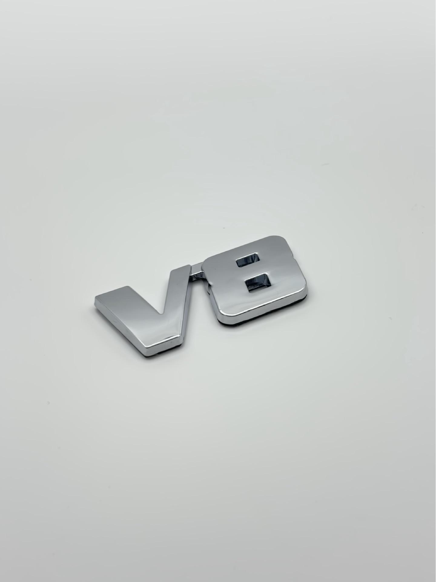 V6 Engine Metal Car Emblem Sticker - Six-Cylinder Logo
V6 Engine Metal Car Emblem Sticker - Six-Cylinder Logo