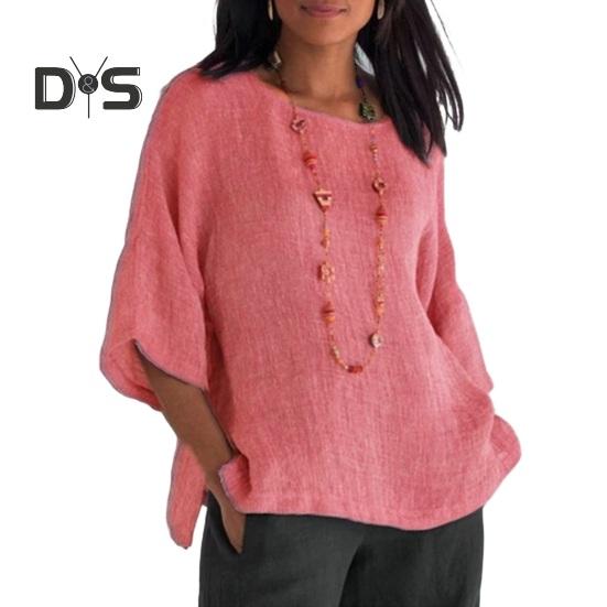 Женские топы с круглым вырезом и рукавом 3/4, свободная футболка, однотонная тонкая дышащая повседневная футболка, повседневная одежда S розовый
Женские топы с круглым вырезом и рукавом 3/4, свободная футболка, однотонная тонкая дышащая повседневная футболка, повседневная одежда S розовый