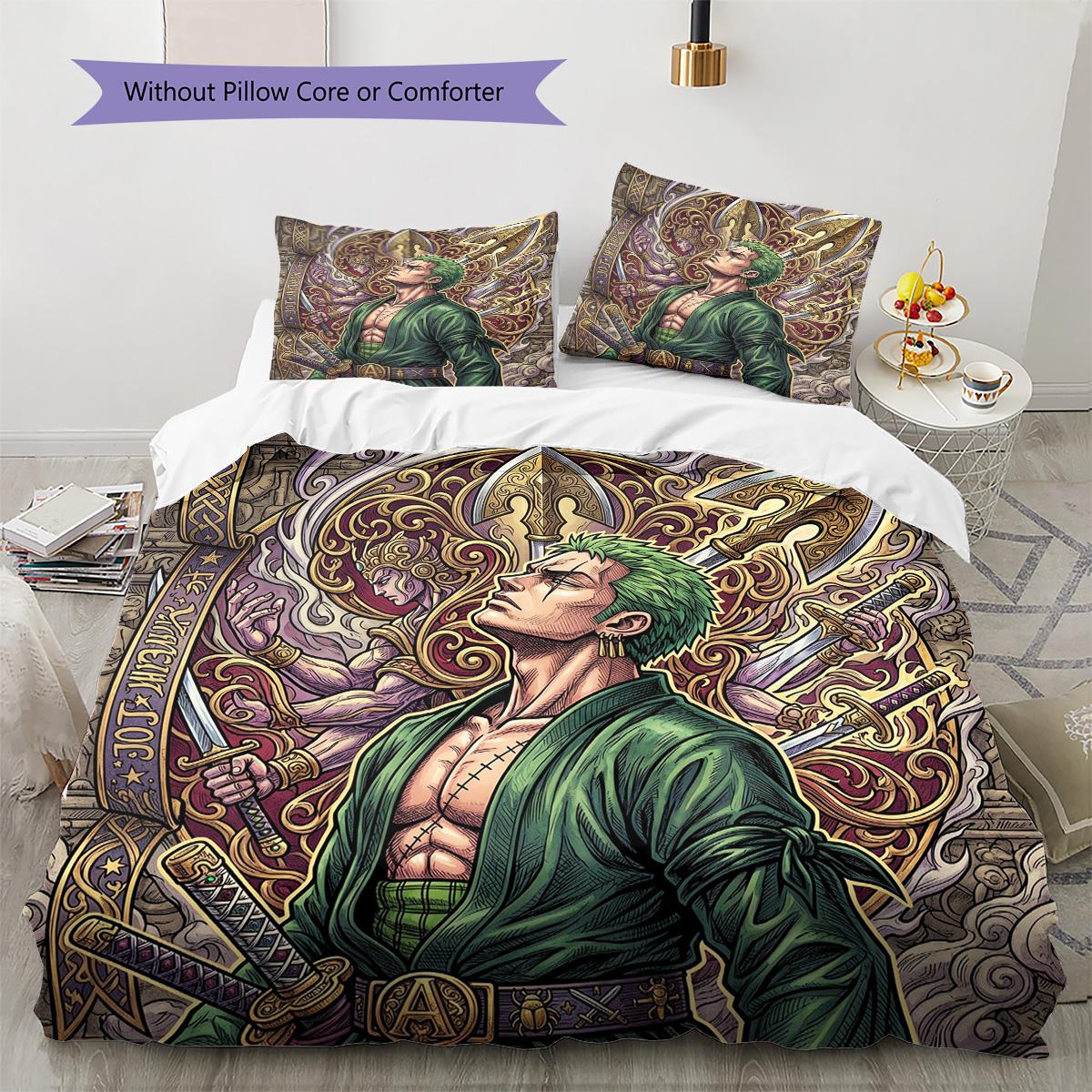 JoJo s Bizarre Adventure Pillowcase & Duvet Cover Set for Home Decor Birthday Gift (1 * duvet cover + 2 * pillowcase, without core) 135x200cm
JoJo s Bizarre Adventure Pillowcase & Duvet Cover Set for Home Decor Birthday Gift (1 * duvet cover + 2 * pillowcase, without core) 135x200cm
