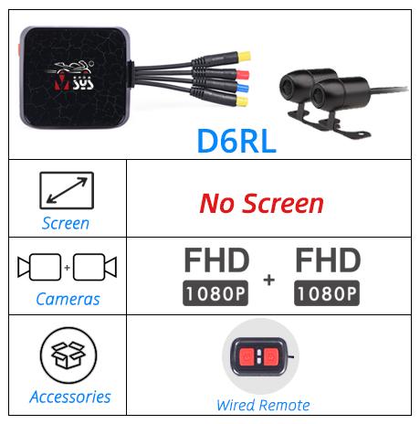 VSYS D6WL/D6RL DVR Front And Rear View Waterproof Motorcycle Driving Recorder Night Vision Black Box Motorcycle Dual Action Came None
VSYS D6WL/D6RL DVR Front And Rear View Waterproof Motorcycle Driving Recorder Night Vision Black Box Motorcycle Dual Action Came None