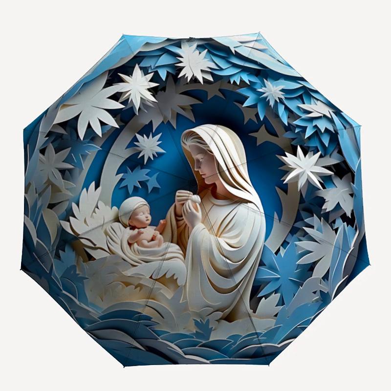 1PC Virgin Mary Automatic Open/close Umbrella with 8-Rib Structure for Women/Men, All-Season Use - Fashion Lovers yy250919025
1PC Virgin Mary Automatic Open/close Umbrella with 8-Rib Structure for Women/Men, All-Season Use - Fashion Lovers yy250919025