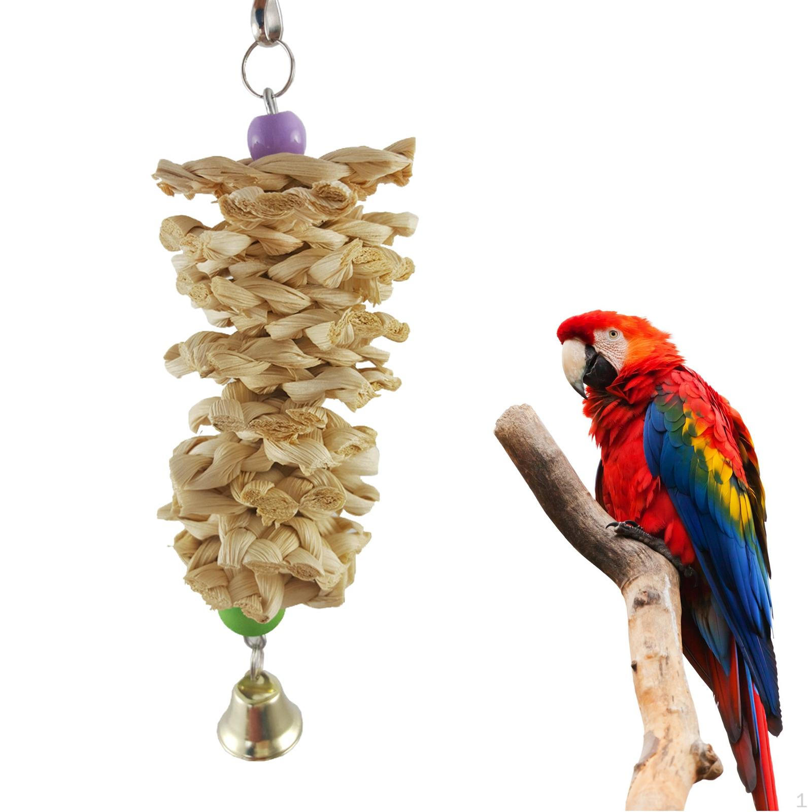 Bird Knots Tearing Toy with Bell Bite Molar for s Finch Corn Husk Woven
Bird Knots Tearing Toy with Bell Bite Molar for s Finch Corn Husk Woven