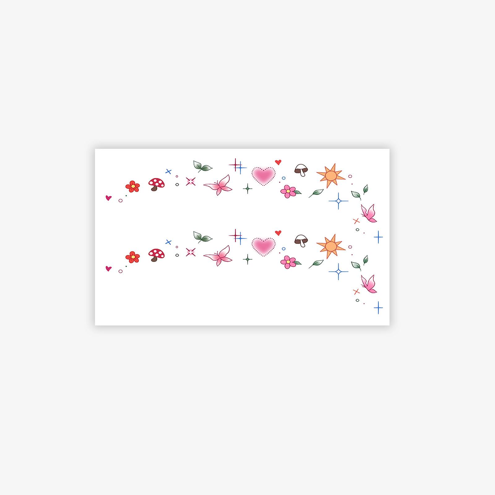 High Sense Dopamine Color Small Picture Stars Butterfly Moon Flower Mushroom Tattoo Sticker 15*9
High Sense Dopamine Color Small Picture Stars Butterfly Moon Flower Mushroom Tattoo Sticker 15*9