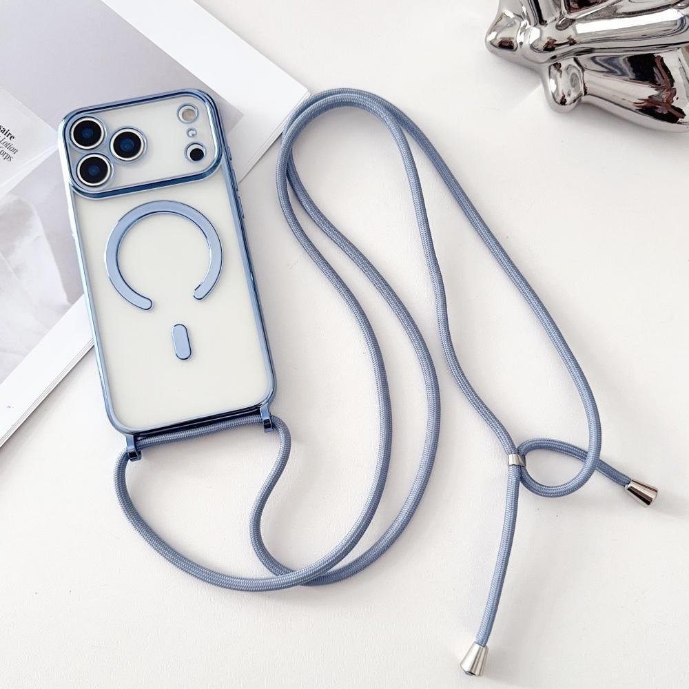 Luxury Necklace Cord Rope Lanyard Plating Magnetic Clear Phone Case For 17 16 14 11 12 13 15 Pro Max For Magsafe Cover For iPhone 16 Pro&Case & Strap
Luxury Necklace Cord Rope Lanyard Plating Magnetic Clear Phone Case For 17 16 14 11 12 13 15 Pro Max For Magsafe Cover For iPhone 16 Pro&Case & Strap