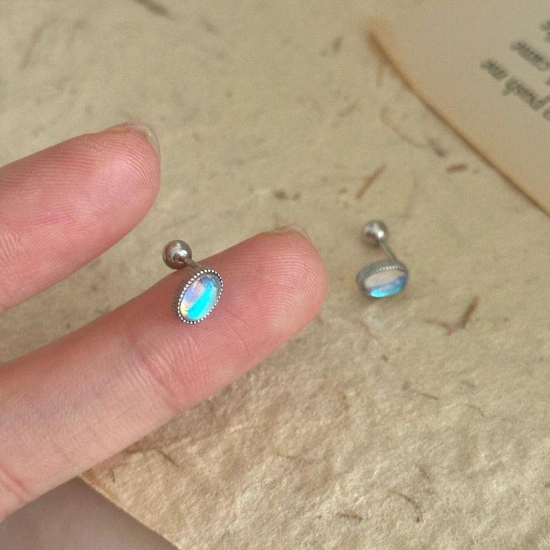 Rudie in the Wild Magic Color Moonstone Titanium Steel Screw Tightening Buckle Ear Bone Stud Ins Style Special-Interest Design Fancy Ear Studs Phantom Moonstone silver one
Rudie in the Wild Magic Color Moonstone Titanium Steel Screw Tightening Buckle Ear Bone Stud Ins Style Special-Interest Design Fancy Ear Studs Phantom Moonstone silver one