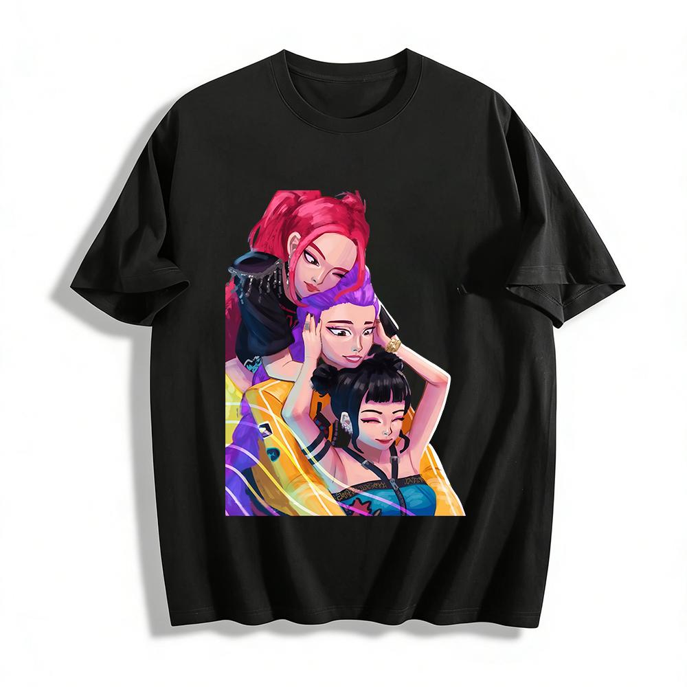 Street Trendy Girl Group Print Short Sleeve T-shirts Unisex Loose Casual Cool Style Tees Pure cotton T-shirt 6XL
Street Trendy Girl Group Print Short Sleeve T-shirts Unisex Loose Casual Cool Style Tees Pure cotton T-shirt 6XL