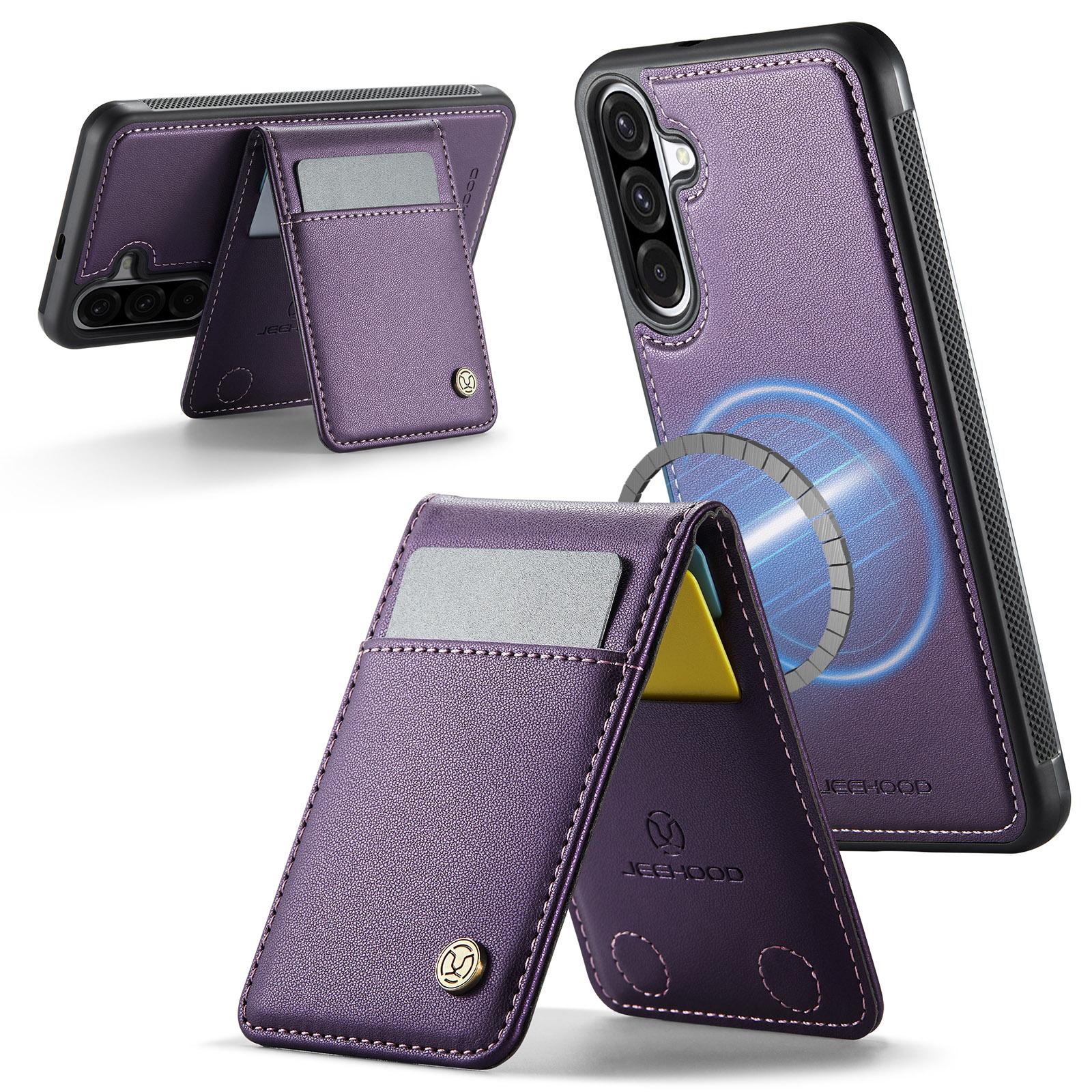 For Samsung Galaxy A36 5G Leather Back Cover Compatible with MagSafe JEEHOOD J06 Phone Case with Card Bag RFID Blocking Pink
For Samsung Galaxy A36 5G Leather Back Cover Compatible with MagSafe JEEHOOD J06 Phone Case with Card Bag RFID Blocking Pink