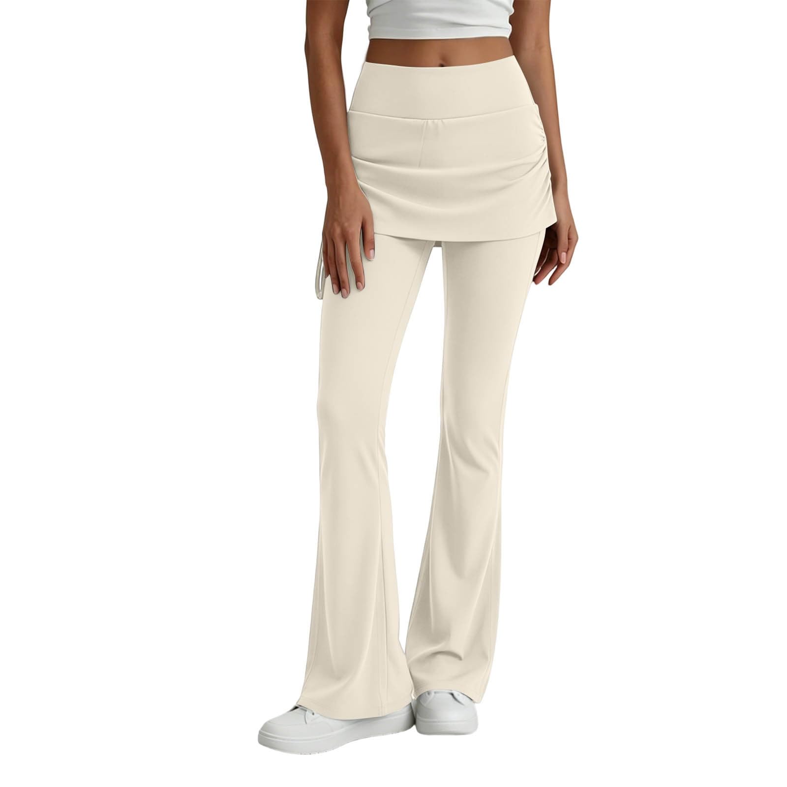 Women High Waist Wide Leg Yoga Pants with Skirt Overlay Stretchy Workout Leggings for Fitness Running and Casual Wear XL білий
Women High Waist Wide Leg Yoga Pants with Skirt Overlay Stretchy Workout Leggings for Fitness Running and Casual Wear XL білий