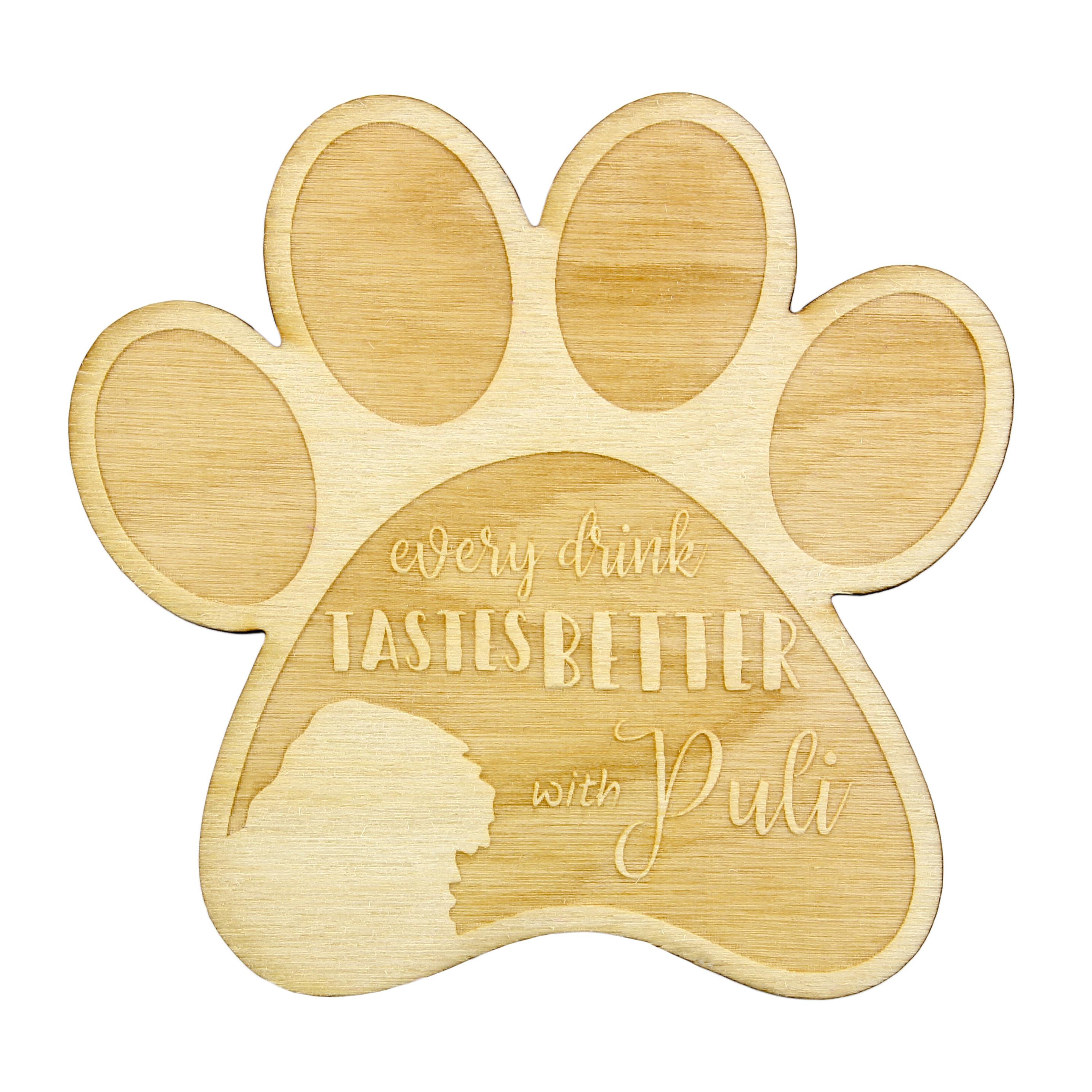 Puli, Hungarian Water Dog - Mug coaster, engraved coaster with dog, gift for dog lover by Art-Dog brand
Puli, Hungarian Water Dog - Mug coaster, engraved coaster with dog, gift for dog lover by Art-Dog brand