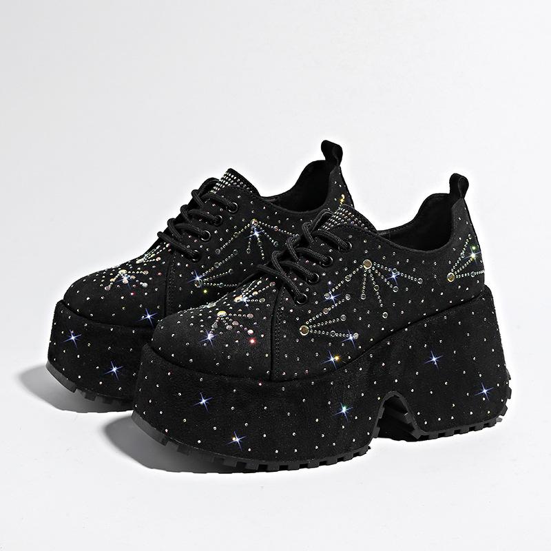 Маленькие туфли с увеличением роста для женщин, Модные, Стразы со звездами, Осенние на толстой подошве, Легкая роскошь, Низкие 39 чёрный
Маленькие туфли с увеличением роста для женщин, Модные, Стразы со звездами, Осенние на толстой подошве, Легкая роскошь, Низкие 39 чёрный