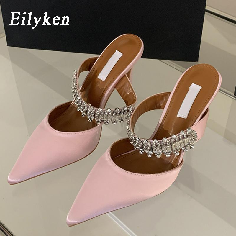 Дизайнерские женские туфли-лодочки Eilyken со стразами и острым носком, обувь для стриптиза, вечерние туфли на высоком каблуке, шлепанцы-мулы без шнуровки
Дизайнерские женские туфли-лодочки Eilyken со стразами и острым носком, обувь для стриптиза, вечерние туфли на высоком каблуке, шлепанцы-мулы без шнуровки