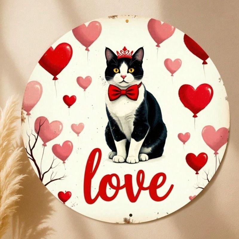 Metal Wall Art One Piece Cat Heart Balloons Valentine Gift for Home
Metal Wall Art One Piece Cat Heart Balloons Valentine Gift for Home