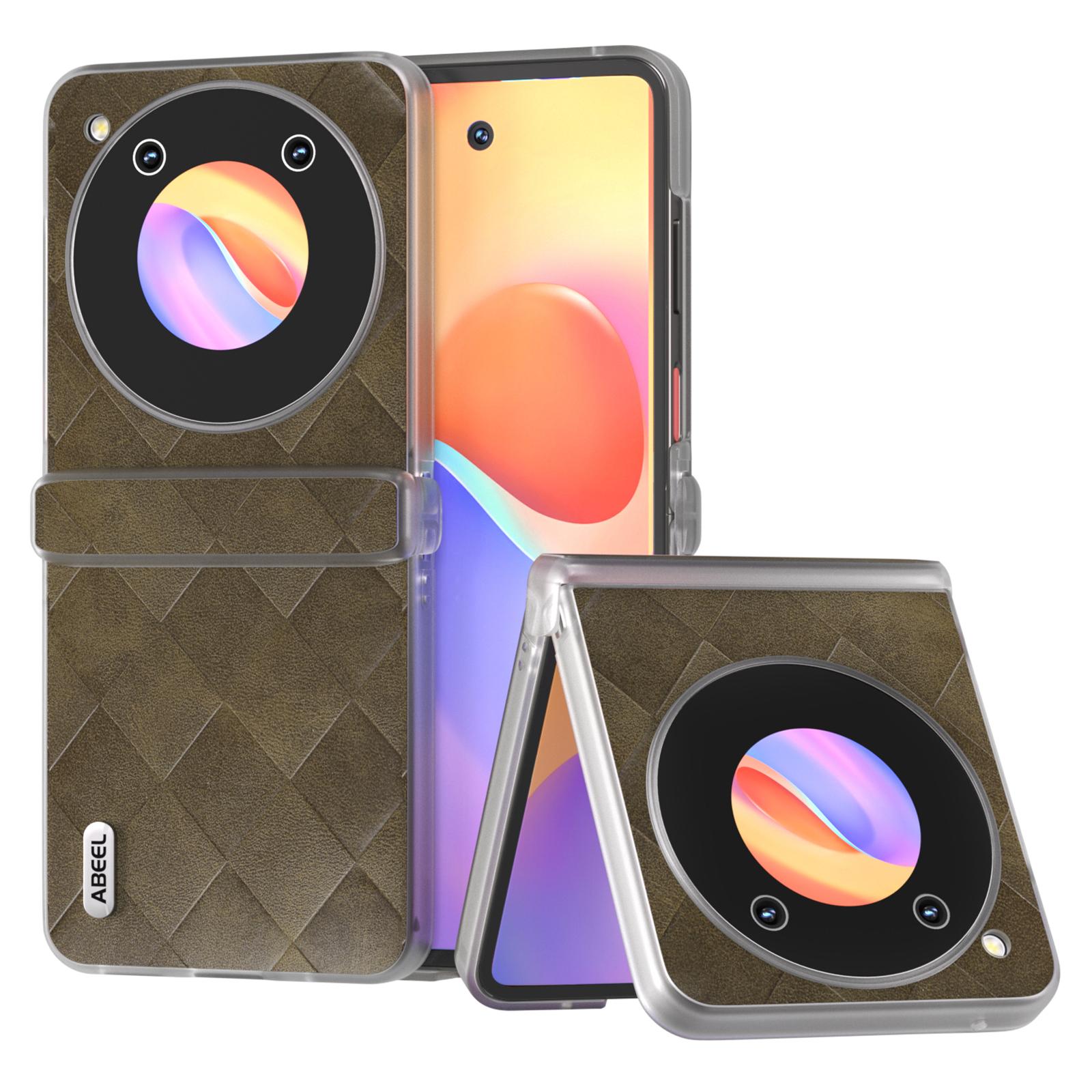 ABEEL For ZTE nubia Flip 5G Case Transparent Matte Edge Leather Coated PC Grid Pattern Phone Cover Green
ABEEL For ZTE nubia Flip 5G Case Transparent Matte Edge Leather Coated PC Grid Pattern Phone Cover Green