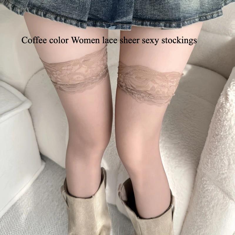 Sexy Lace Floral Long Stockings For Women Summer Fashion Ultra-Thin Nylon Thigh High Socks Female Flowers Over The Knee Stocking One Size
Sexy Lace Floral Long Stockings For Women Summer Fashion Ultra-Thin Nylon Thigh High Socks Female Flowers Over The Knee Stocking One Size